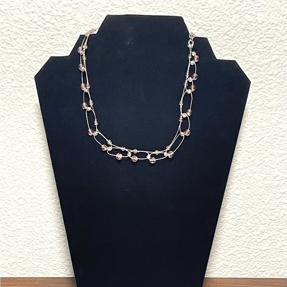 Robert Rose Floating Beads Necklace Signed - Picture 2 of 3